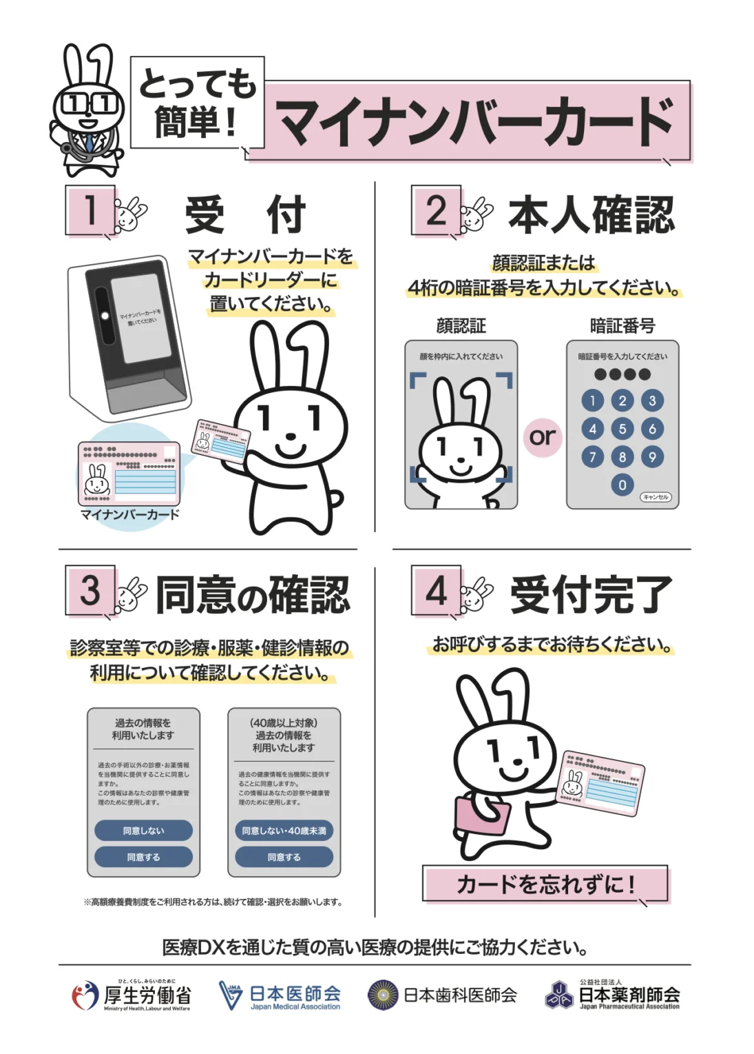 マイナンバーカードの健康保険証利用（マイナ保険証）に関する厚生労働省の案内ポスター